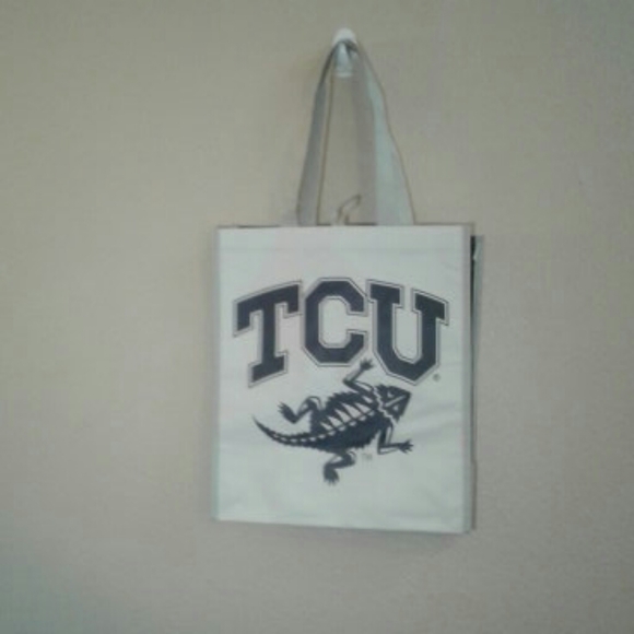 TCU  Horned Frogs Habitotes reusable shopping bags set of 2 NWT - Picture 4 of 16